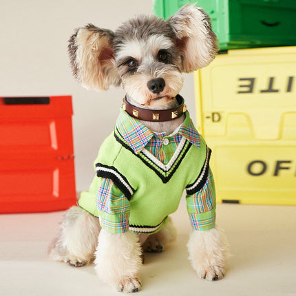 Fruit Green Cotton Pet Shirt – Casual Wear for Small & Medium Dogs & Cats | Petpexi