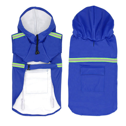 Waterproof Reflective Dog Raincoat with Pocket & Velcro – Stylish & Safe Rainwear | Petpexi