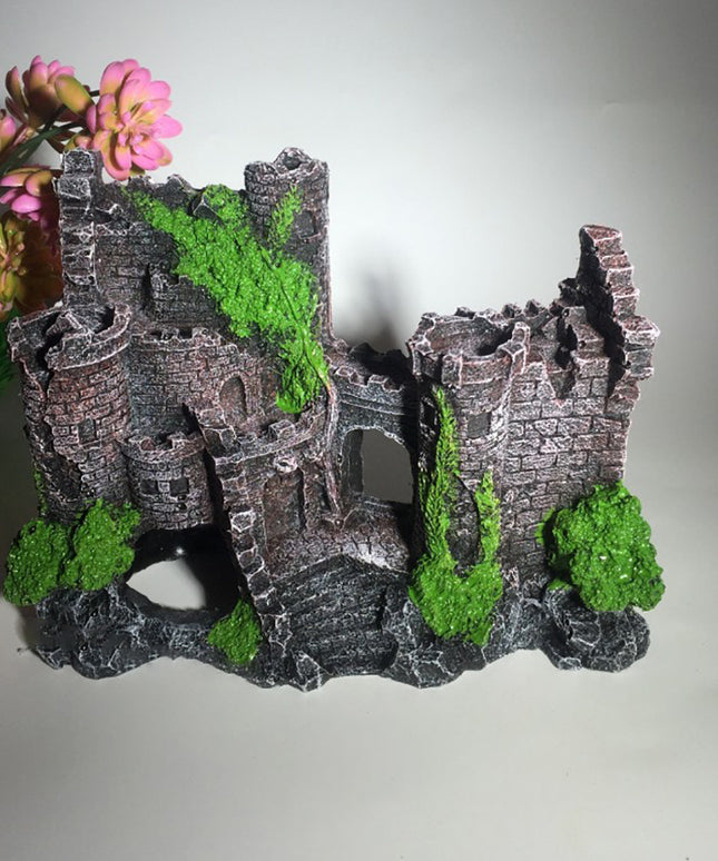 Retro European Style Resin Castle Aquarium Decoration – Model 806 | www.petpexi.com