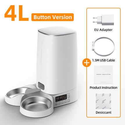 ROJECO 4L Automatic Pet Feeder – Cat & Small Dog Food Dispenser with WiFi/App Control | Fresh, Easy Cleaning | Fast Free Shipping USA – petpexi.com
