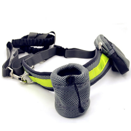 Adjustable Dog Leash with Waist Belt & Pouch | petpexi.com