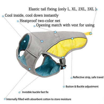 Dog Cold Vest – Summer Cooling Clothes for Pets, Breathable & Heat-Resistant | Fast & Free Shipping at www.petpexi.com