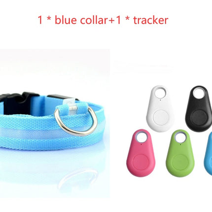 Safety LED Dog Collar with Tracker – Waterproof Light-Up Adjustable Collar | Petpexi