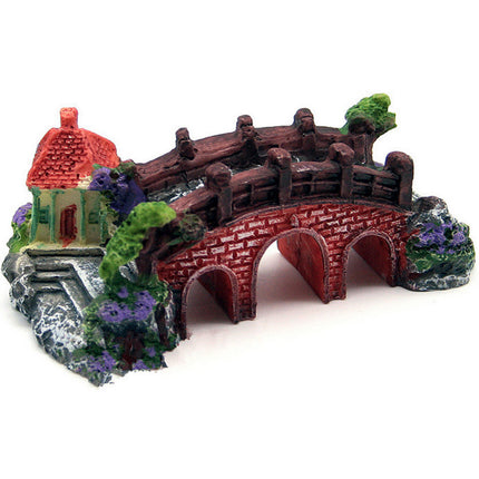 Resin Fish Tank Landscape Fake Bridge Decoration – Small Size | www.petpexi.com