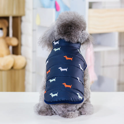 Premium Cotton Dog Vest - Casual Black & Dark Blue (S-XXL)