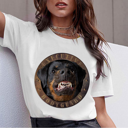 Kawaii Dog Digital Print T-Shirt – Cute Streetwear Tee | PetPexi