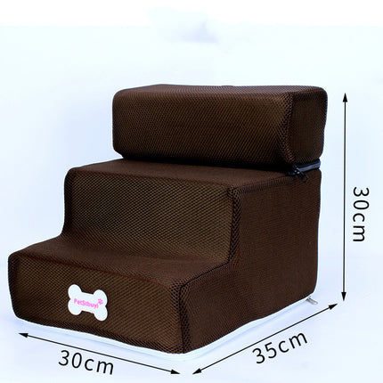 Dog Stairs Pet Climbing Ladder with Breathable Mesh & High-Resilience Sponge | Fast & Free US Shipping | www.petpexi.com
