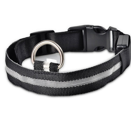 Nylon LED Luminous Dog Collar – Night Safety Flashing Glow Adjustable Pet Collar | Petpexi