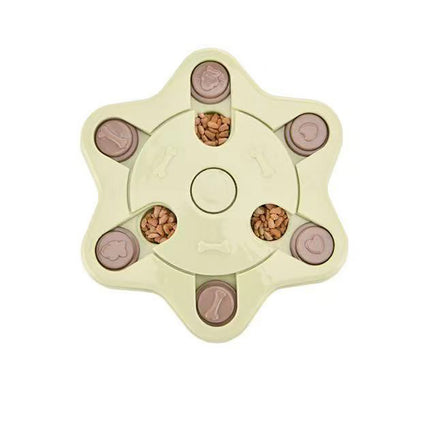 Interactive Dog Puzzle Feeder – Slow Feeding Turntable Toy for IQ Training | petpexi.com