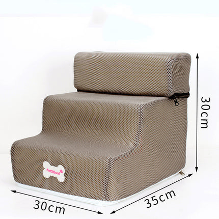 Dog Stairs Pet Climbing Ladder with Breathable Mesh & High-Resilience Sponge | Fast & Free US Shipping | www.petpexi.com