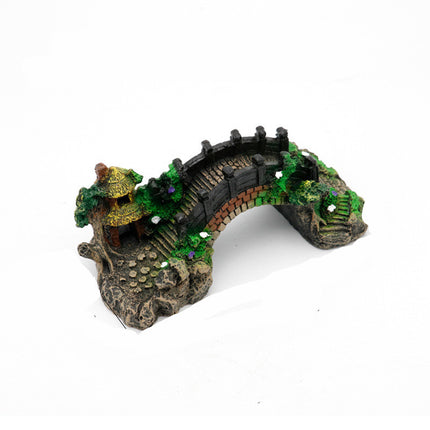 Aquarium Landscape Bridge – Durable Resin Fish Tank Decoration | PetPexi