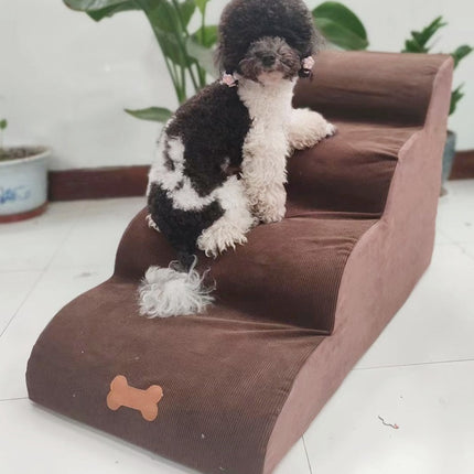 Premium 3-Tier Pet Dog Sponge Ladder for Small Pets - Free Fast Shipping USA