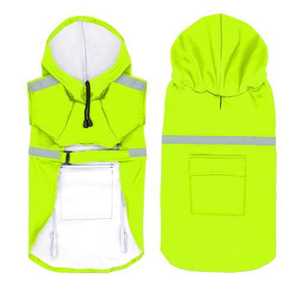 Waterproof Reflective Dog Raincoat with Pocket & Velcro – Stylish & Safe Rainwear | Petpexi