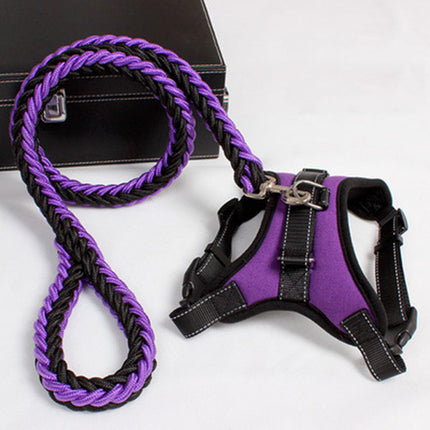 Saddle Chest Strap Dog Leash - Heavy-Duty Adjustable Harness for Dogs - petpexi.com
