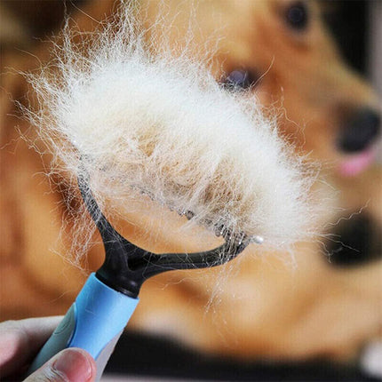 Dual-Sided Grooming Brush for Dogs & Cats – Deshedding & Dematting Tool | Petpexi