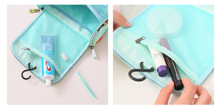 Large-Capacity Nylon Wash Bag – 4 Mesh Pockets & Double Zipper – Free USA Shipping