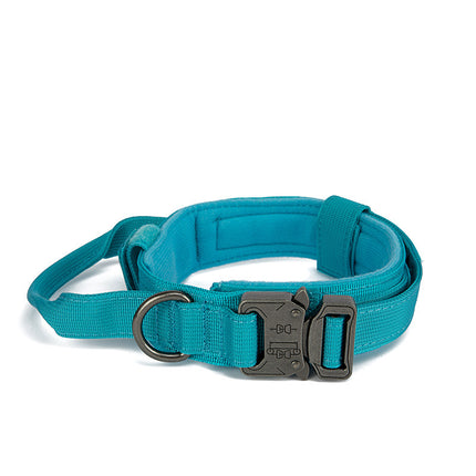 Adjustable Tactical Dog Collar – Durable Monochrome Nylon K9 Collar | Petpexi