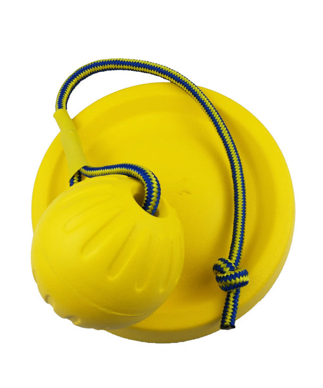 EVA Pet Ball Dog Toy - Interactive Rubber Frisbee & Pull Ring | Petpexi