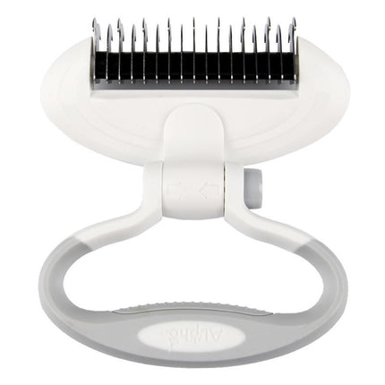 Dog Grooming Comb & Knot Remover with Multi-Angle Rotation – Steel & ABS | Petpexi