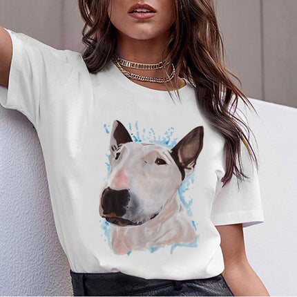 Kawaii Dog Digital Print T-Shirt – Cute Streetwear Tee | PetPexi