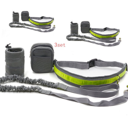 Adjustable Dog Leash with Waist Belt & Pouch | petpexi.com