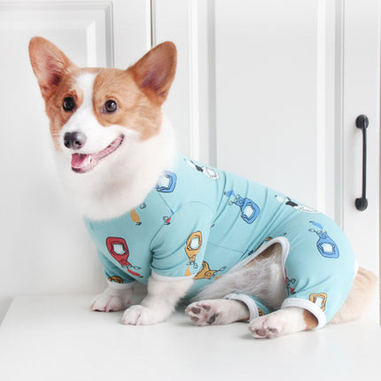 Autumn & Winter Cotton Dog Pajamas – Cozy Sleepwear for Small & Medium Dogs | Petpexi