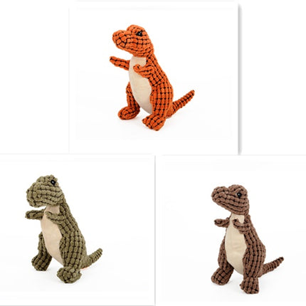 Dinosaur Pet Toy for Giant Dogs and Chihuahuas - Interactive Chew Toy with Squeaker