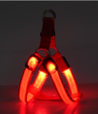 LED Luminous Dog Chest Strap – USB Rechargeable Reflective Dog Harness for Large Dogs | Petpexi