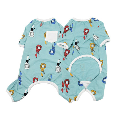 Autumn & Winter Cotton Dog Pajamas – Cozy Sleepwear for Small & Medium Dogs | Petpexi
