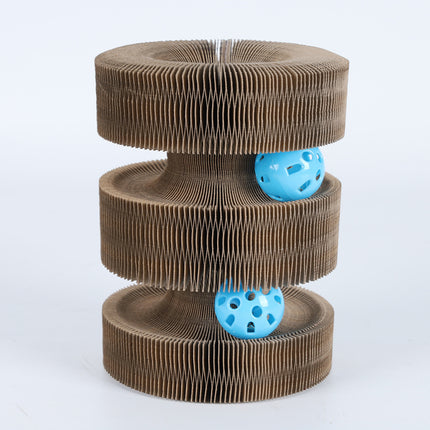Magic Organ Foldable Cat Scratch Board with Bell – Interactive & Durable | PetPexi