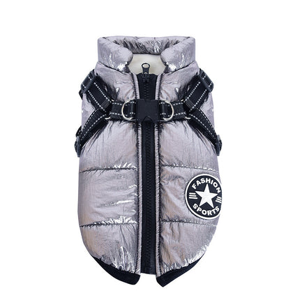 Waterproof Cotton Dog Vest – Chest-Back Winter Jacket | Petpexi