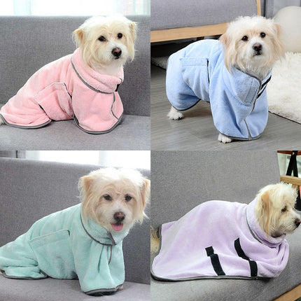 Quick-Drying Pet Absorbent Towel & Bathrobe for Dogs & Cats – Soft Microfiber | Petpexi