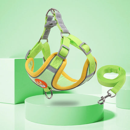 New Dog Leash and Harness Set | Adjustable Puppy Cat Harness Vest | Reflective No Pull Dog Harness | petpexi.com