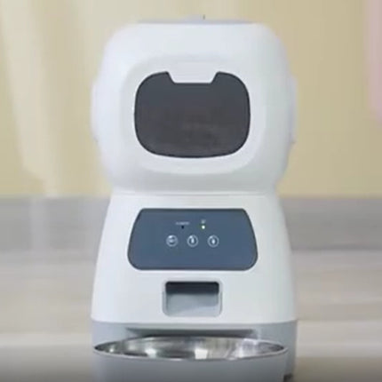 Smart APP Pet Feeder for Cats & Dogs – Automatic Food Dispenser with Stainless Steel Bowl, Voice Recording & Timer | Free USA Shipping | petpexi.com