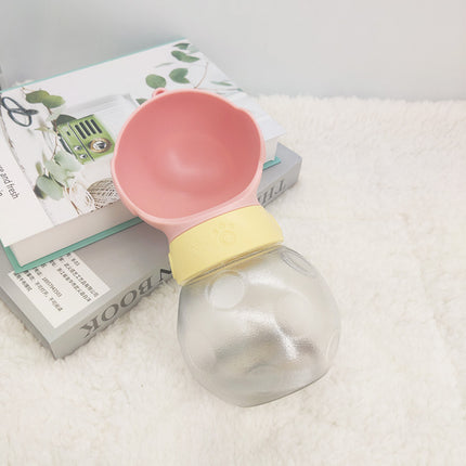 in-1 Portable Dog Water Bottle & Food Feeder – 380ml Travel Cup | Petpexi