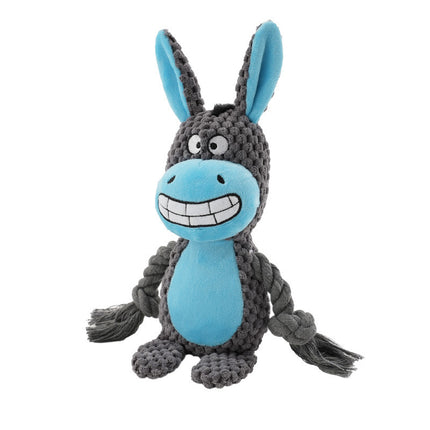 Pet Plush Sound Cotton Rope Toy – Interactive Tug of War & Training Dog Toy | www.petpexi.com