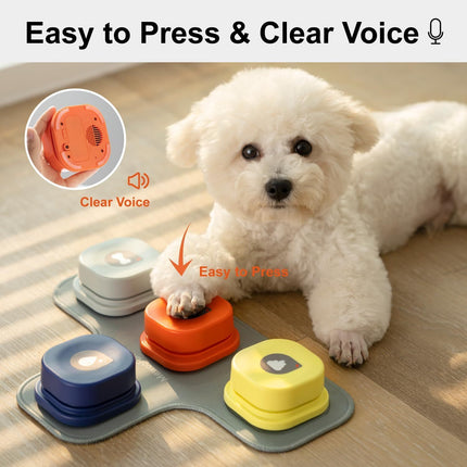 MEWOOFUN Dog Talking Buttons Set – Interactive & Durable Dog Toys | Petpexi