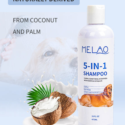 Five-in-One Pet Shampoo 473ml for Cats & Dogs | Soft & Clean | www.petpexi.com
