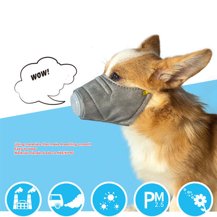 Anti-Fog Haze & Dust Mask for Dogs – Soft Cotton Respiratory Protection | Petpexi
