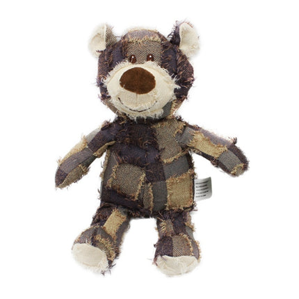 Cute Bear-Shaped Plush Squeak Toy for Dogs and Cats - High-Quality Molar Chew Toy from Petpexi