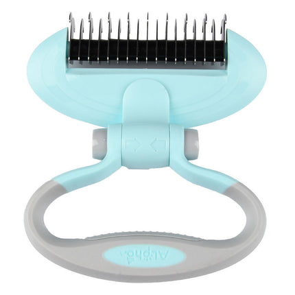 Dog Grooming Comb & Knot Remover with Multi-Angle Rotation – Steel & ABS | Petpexi