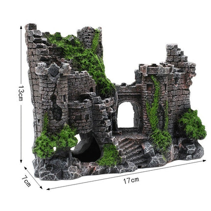 Retro European Style Resin Castle Aquarium Decoration – Model 806 | www.petpexi.com