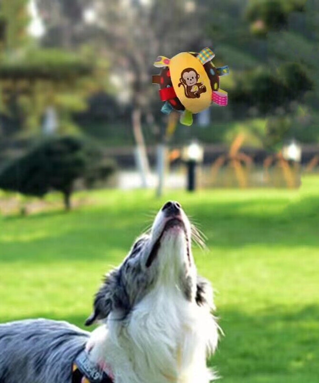 Pet Dog Vocal Plush Toy Ringing Bell Ball - Free Shipping | Petpexi