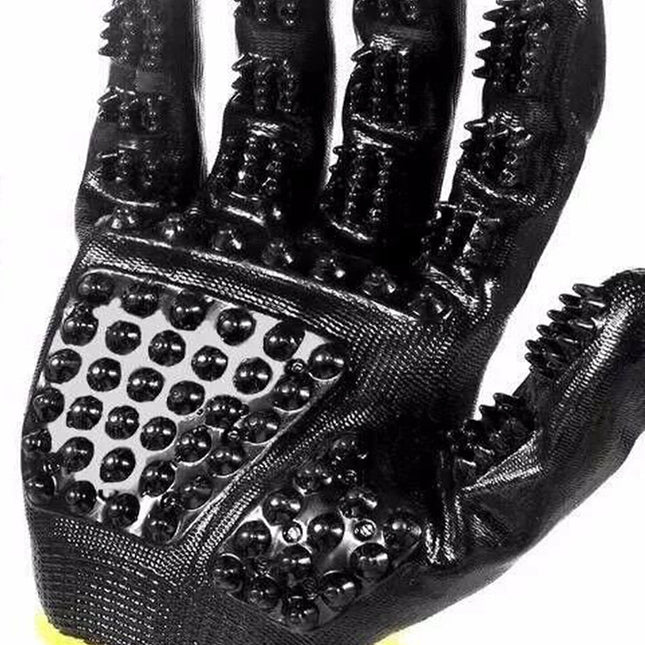 Pet Hair Grooming Glove for Cats, Dogs & Horses – Soft Rubber Shedding, Bathing & Massage Brush | Petpexi