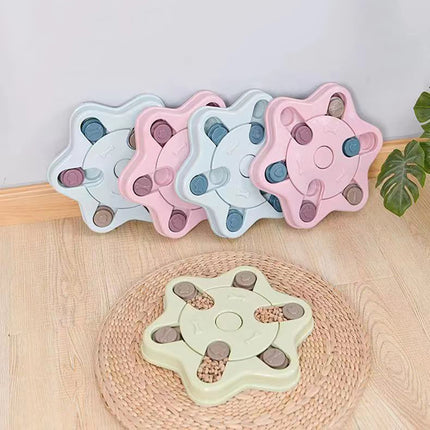 Interactive Dog Puzzle Feeder – Slow Feeding Turntable Toy for IQ Training | petpexi.com