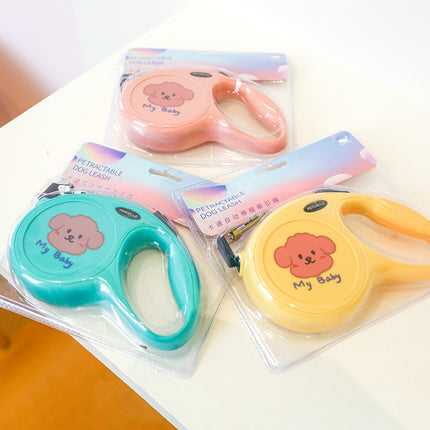 Cartoon Tractable Dog Leash 5m - Retractable Pet Leash for All Dogs - petpexi.com