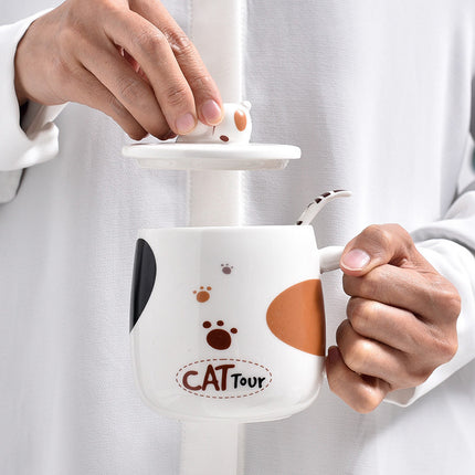Cute Cat Mug – 420ml Cartoon Ceramic, Premium Quality | PetPexi