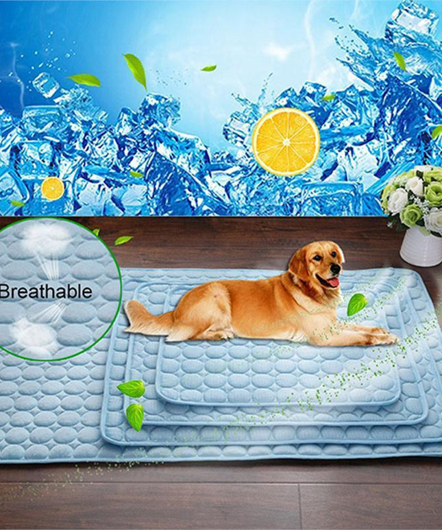 Ice Silk Pet Cooling Pad for Dogs & Cats – Soft, Breathable & Summer-Ready