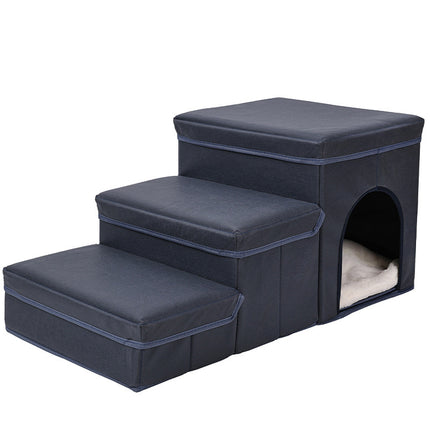 Cat Kennel Cage Multifunctional Dog Stairs with Upper Bed Sofa – Premium Pet Climbing Supplies