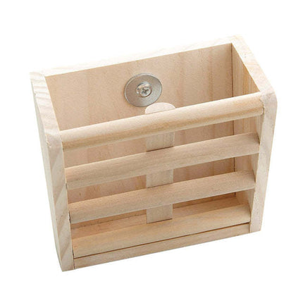 Wooden Grass Rack & Food Box for Rabbit & Chinchilla – Space-Saving, Eco-Friendly Design – Free & Fast Shipping to the USA!